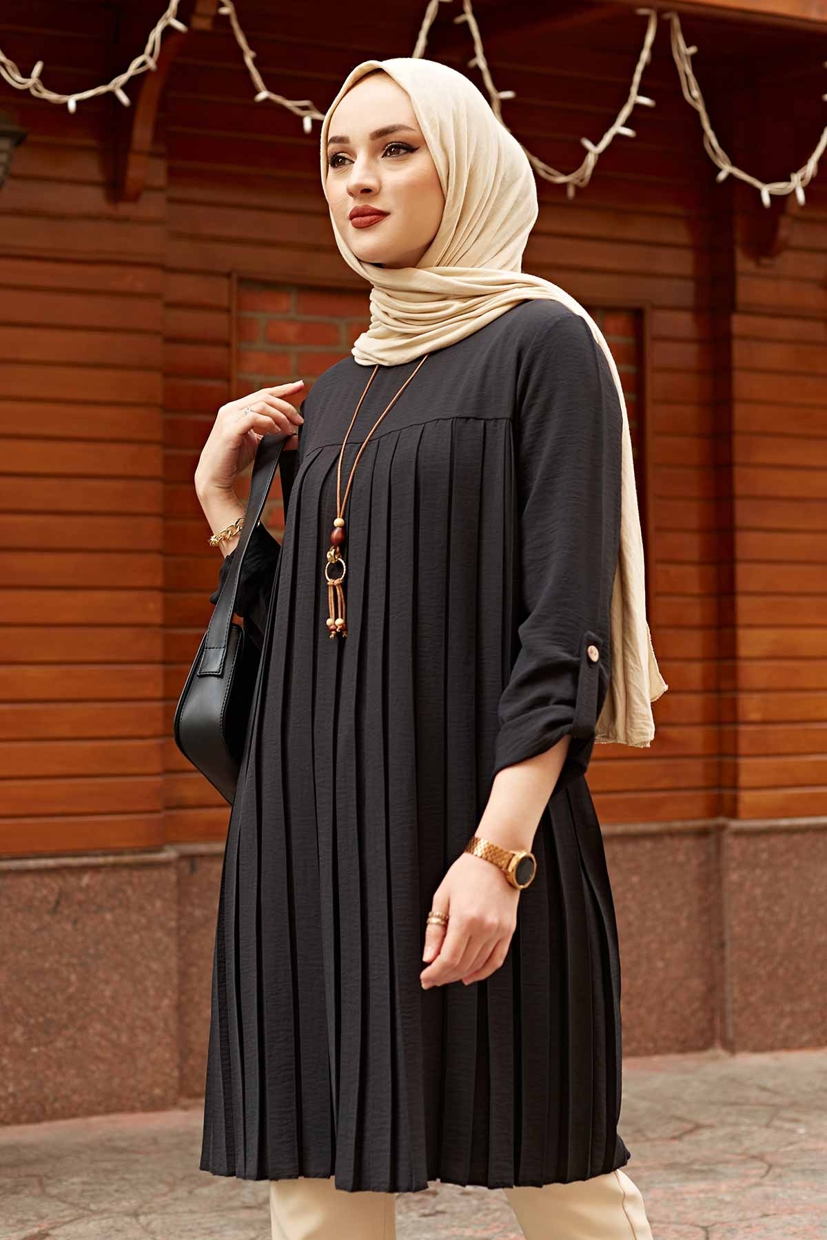 Pleated Tunic Gray Tunic Women Long Sleeve Plus Size Tops Vintage Blouse Turtleneck Plaid Summer Spring Warm Shirt Clothes Ladie