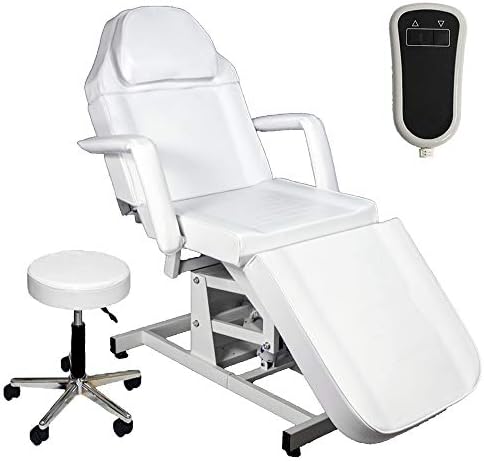 Electric Height Adjustable Tattoo Facial Esthetician Chair Lash Treatment Bed Electric Lift Massage Spa Microblading Procedure Table